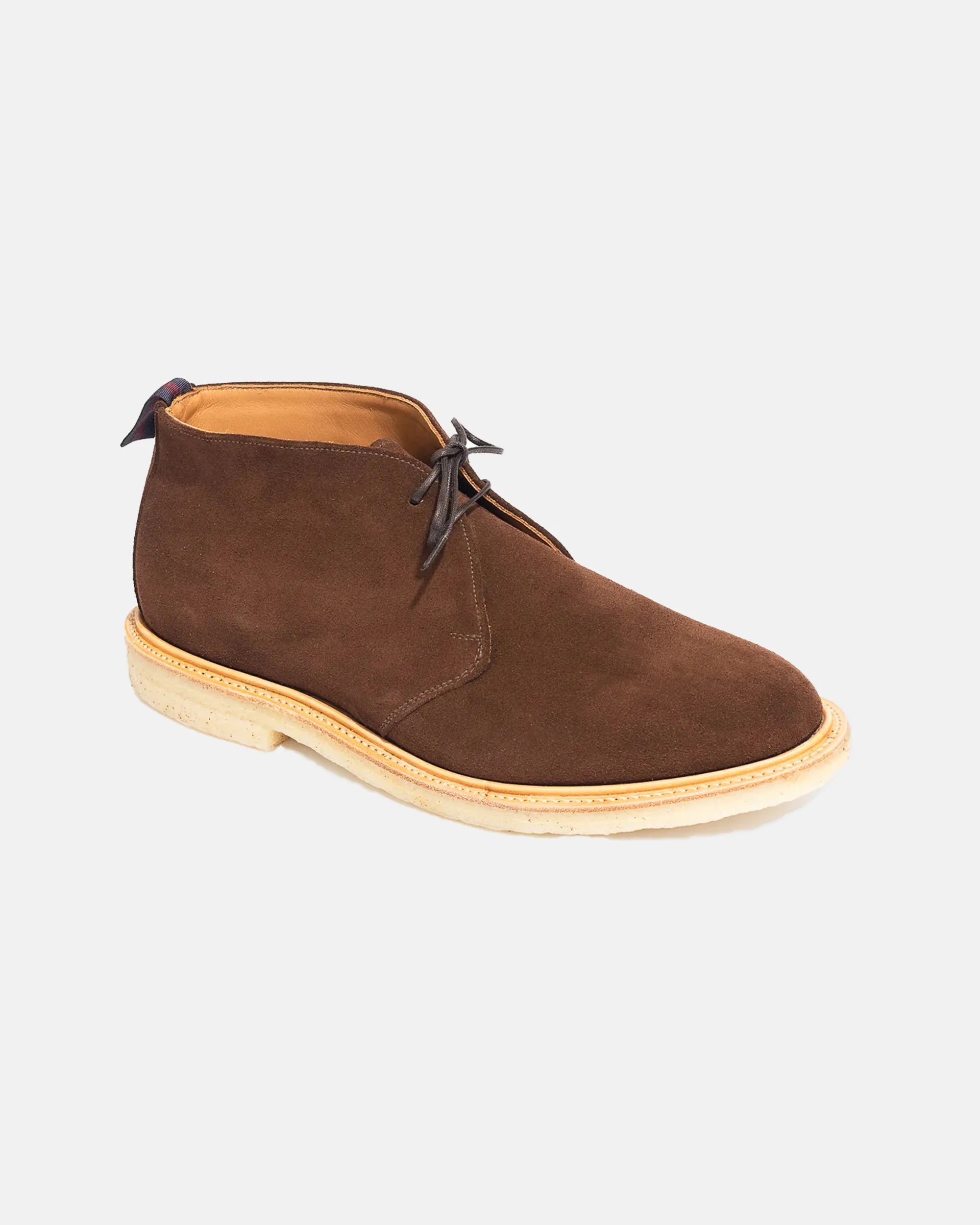 Made-in-England Snuff Suede Chukka Boot Cushioned Insole