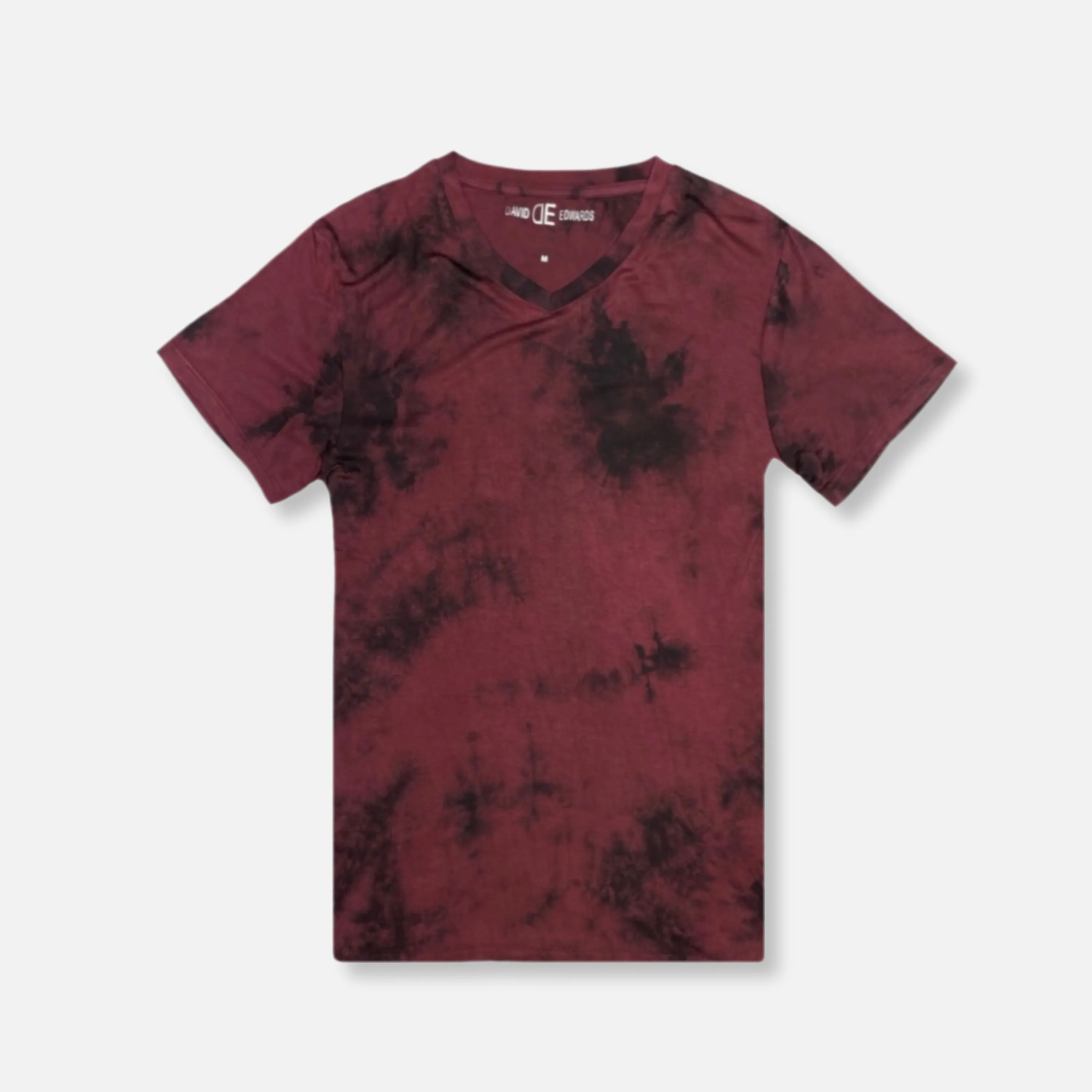 Durham V-neck Tie-Dye T-Shirt Side Vent Design