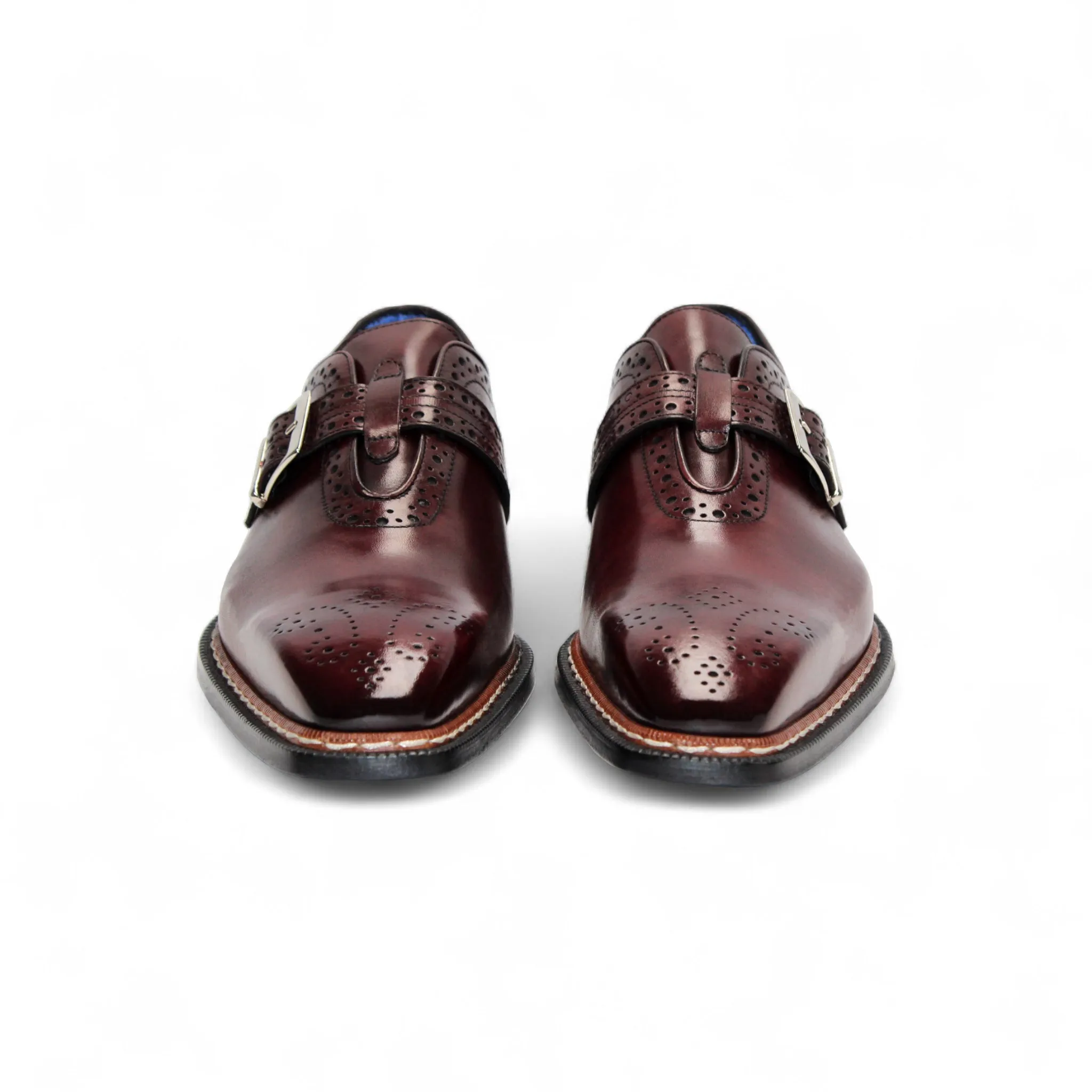 Star Edge Linen Air Emilio Franco "Filippo" Burgundy Shoes