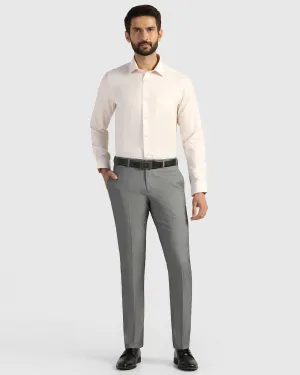 Sophisticated Look All Season Wear Slim Comfort B-95 Formal Grey Solid Trouser - Musk