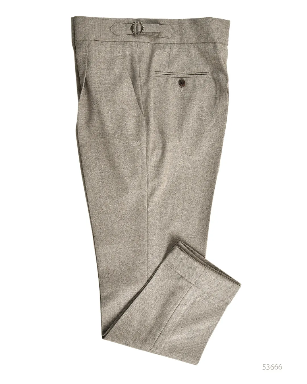 Rugged Wear Stain Resistant VBC - 4 Ply Tropical Wool: Grey Ecru Melange Pant