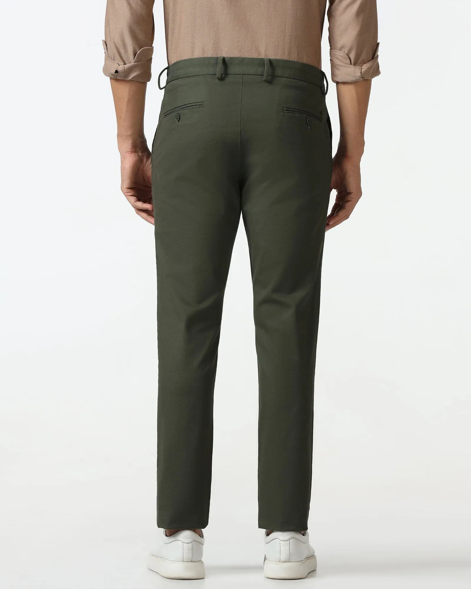 Reflective Trim Options Work Comfort Olive Textured Khakis - Murray