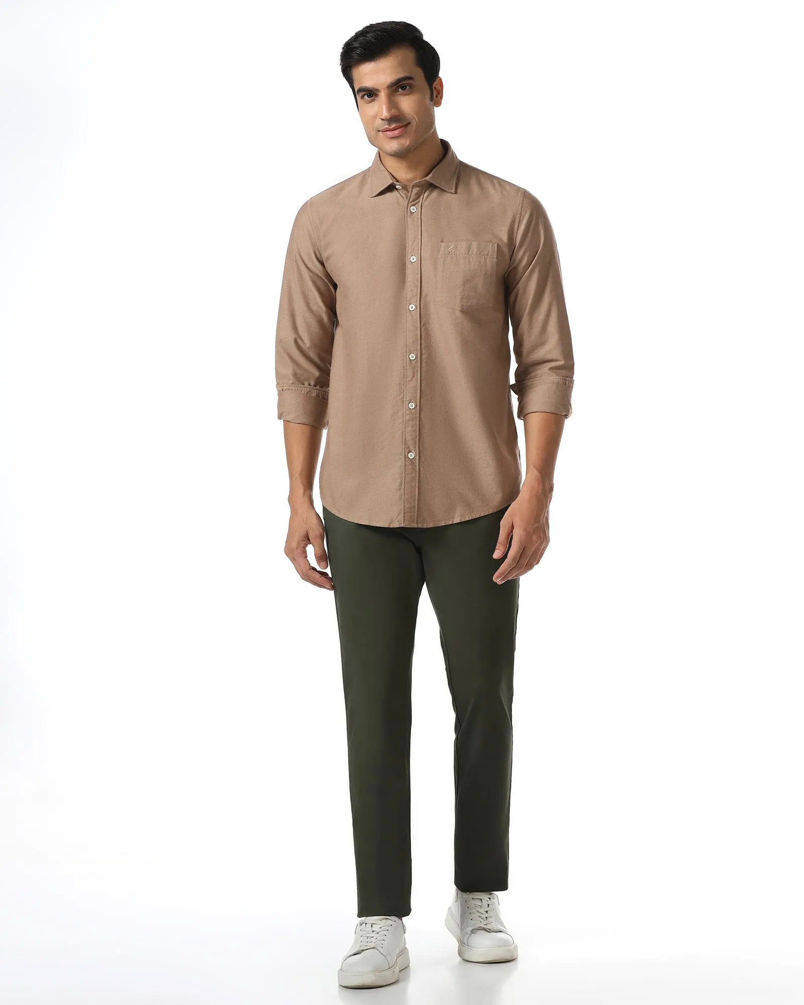 Hip Friendly Pockets Olive Textured Khakis - Murray
