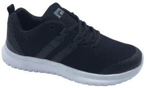 VORTEX Men's Black & White Round Toe Ultralight Athletic Fashion Shoes Trendy Wear Function First