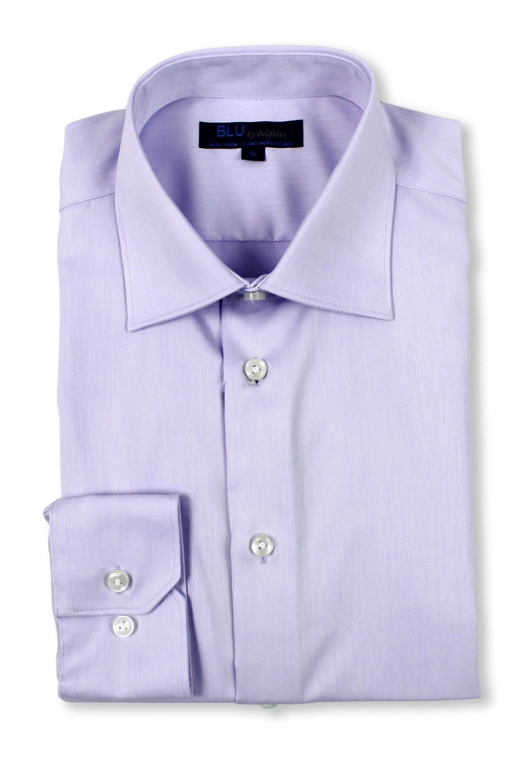 BLU Miami Slim Fit Non-Iron Dress Shirt in Lavender Soft Material City Exploration