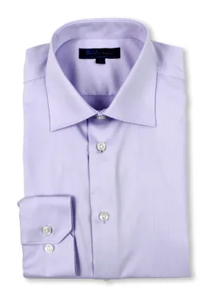 BLU Miami Slim Fit Non-Iron Dress Shirt in Lavender Holiday Outfit