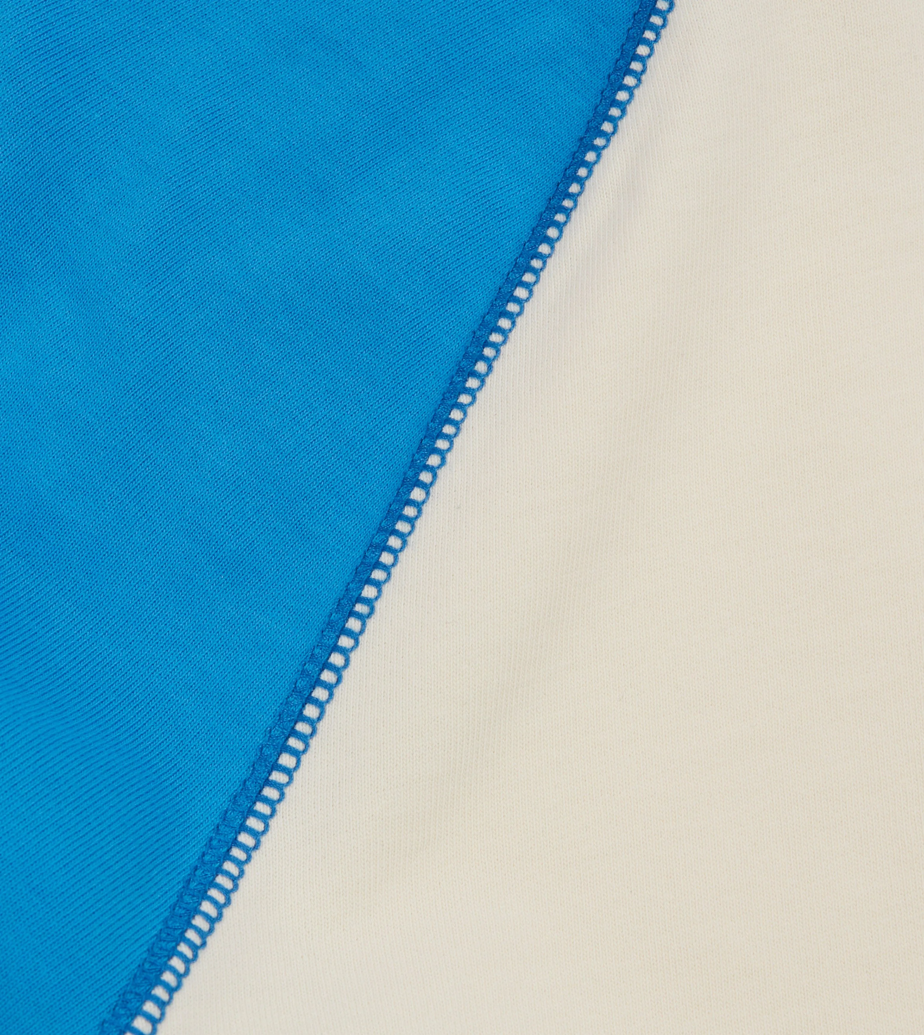 Urban Trend Blue and Antique White Raglan Sleeve Hiking T-Shirt