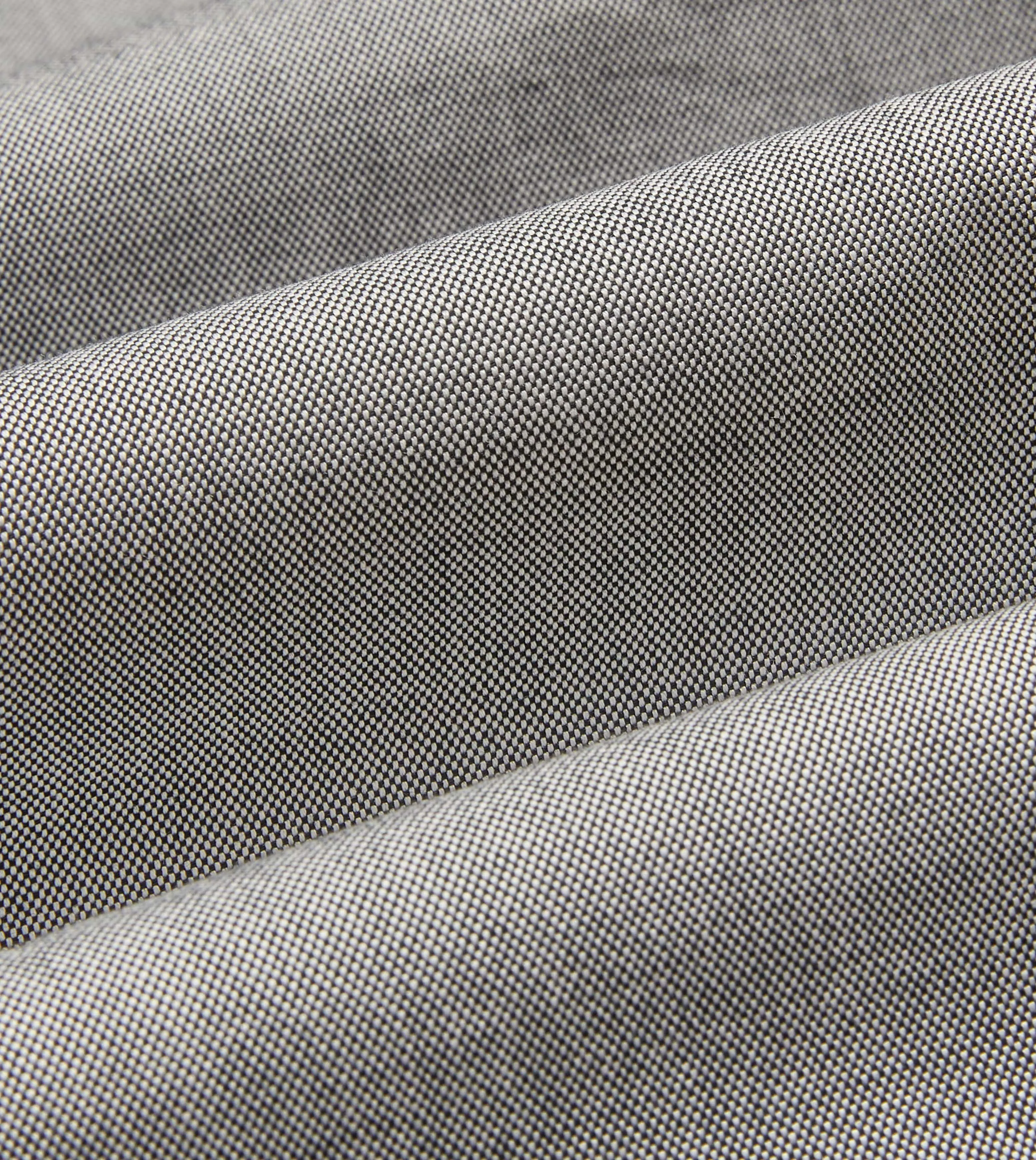 Layering Piece Urban Wear Grey Pinpoint Oxford Cotton Cloth Button-Down Shirt