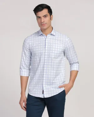 Casual Blue Check Shirt - Torin Sustainable fashion Breathable Material