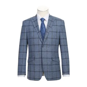 Alessandro Vitello by Renoir Slim Fit Blazer Blue 294-32 Hypoallergenic Fibers