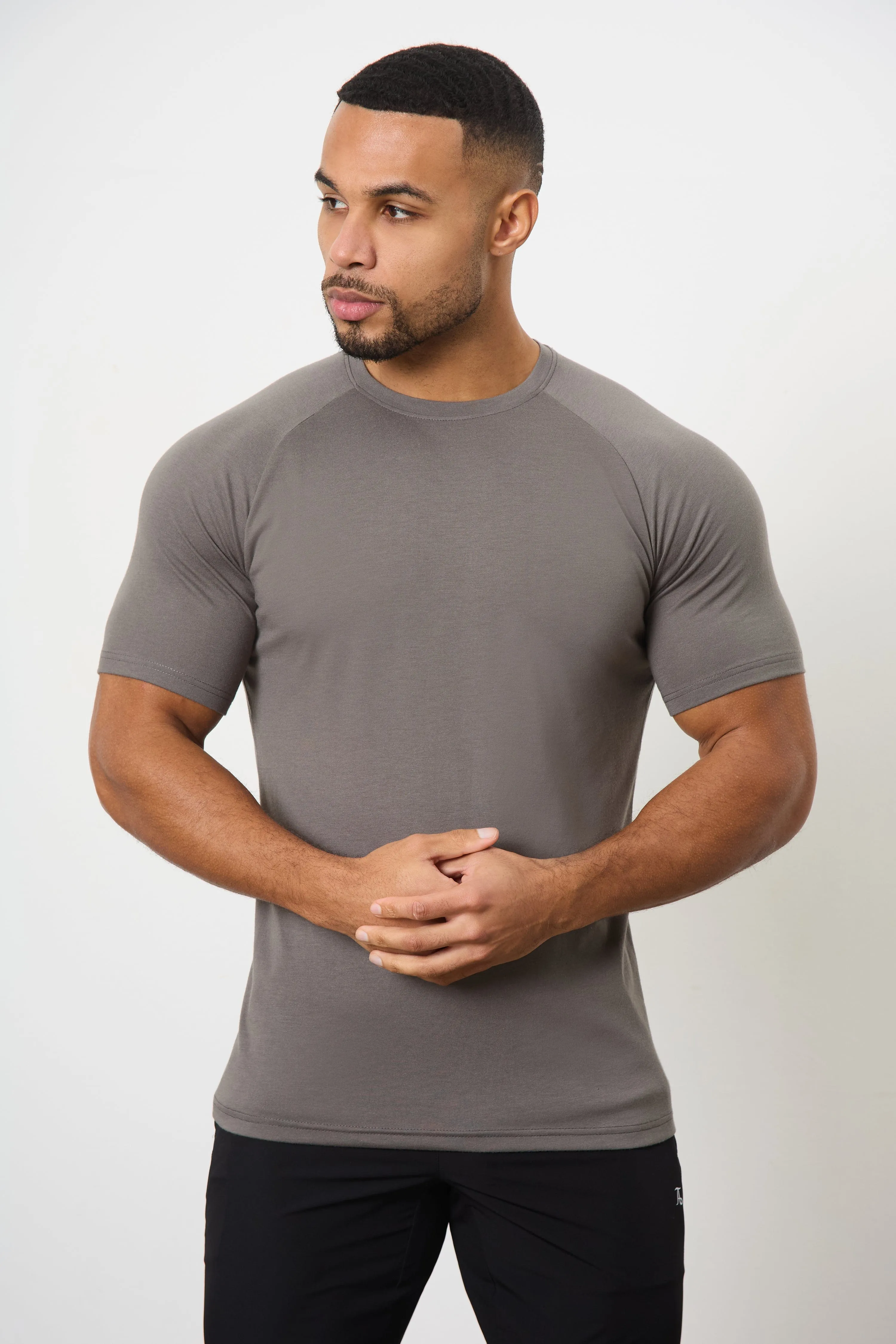 Essential Training Top in Charcoal Casual Style Wear Comfy Essentials