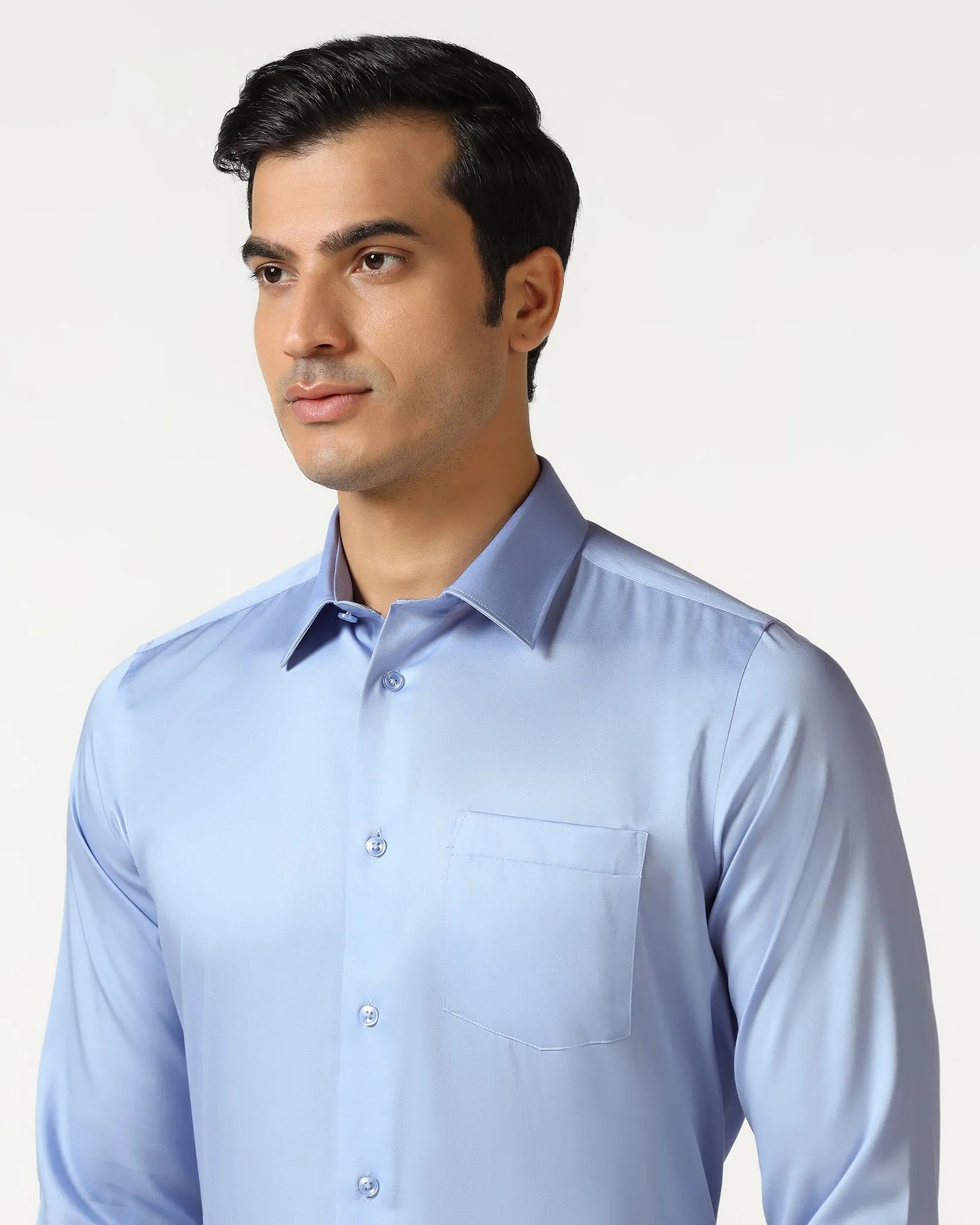 Sky Blue Non Iron Solid Shirt - Sailor Comfort Fit