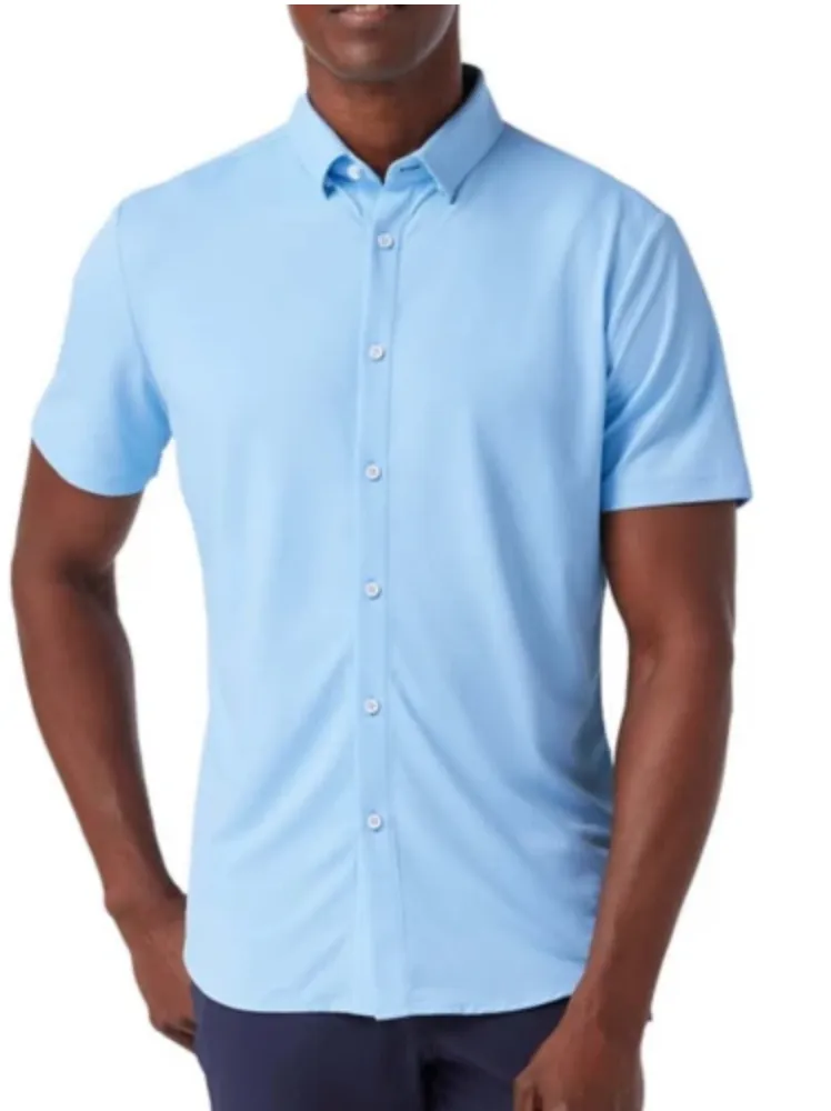 Halyard Short Sleeve Dress Shirt Summer Outfit Relaxed Comfort
