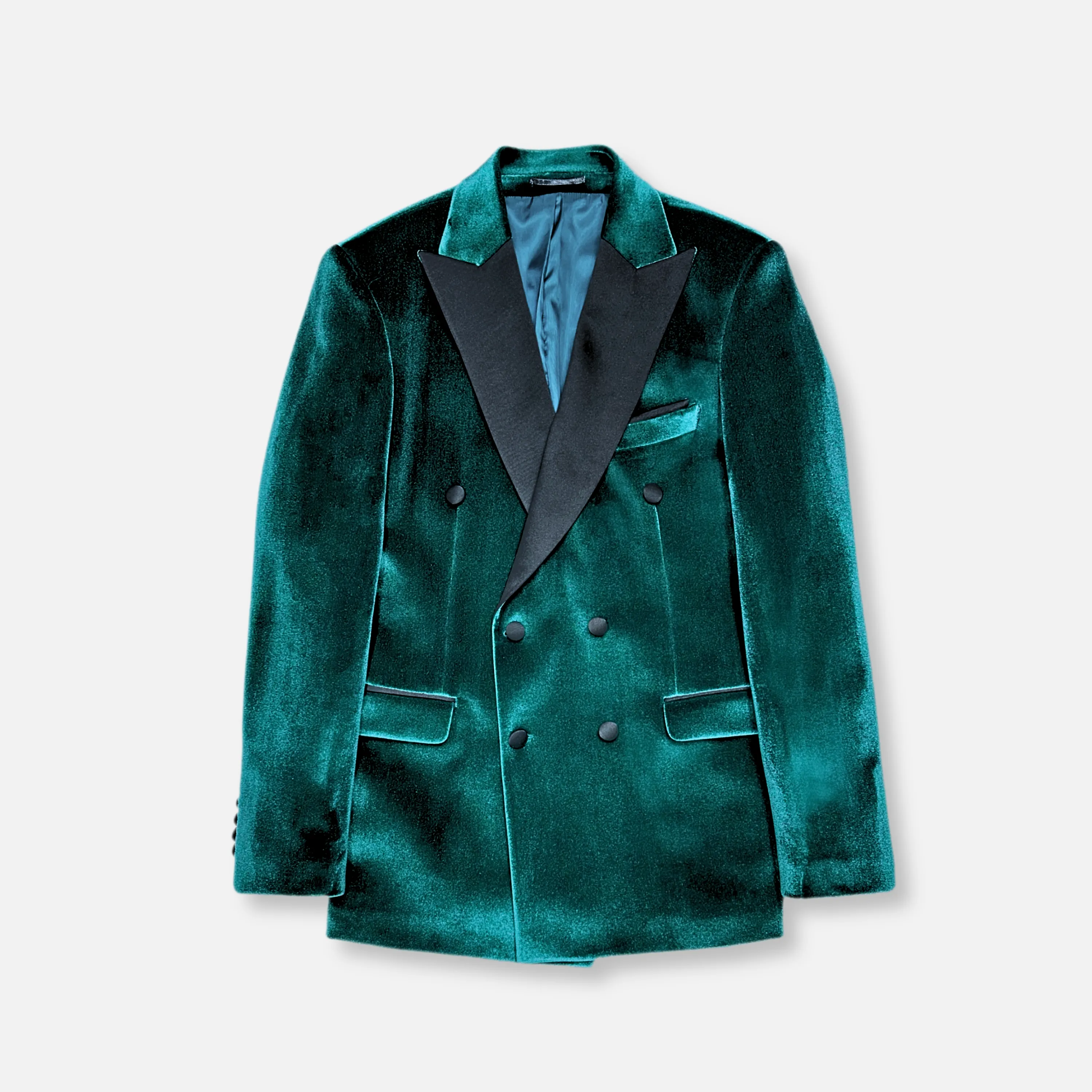 Extended Coverage Velluto Peak Lapel Velvet Blazer
