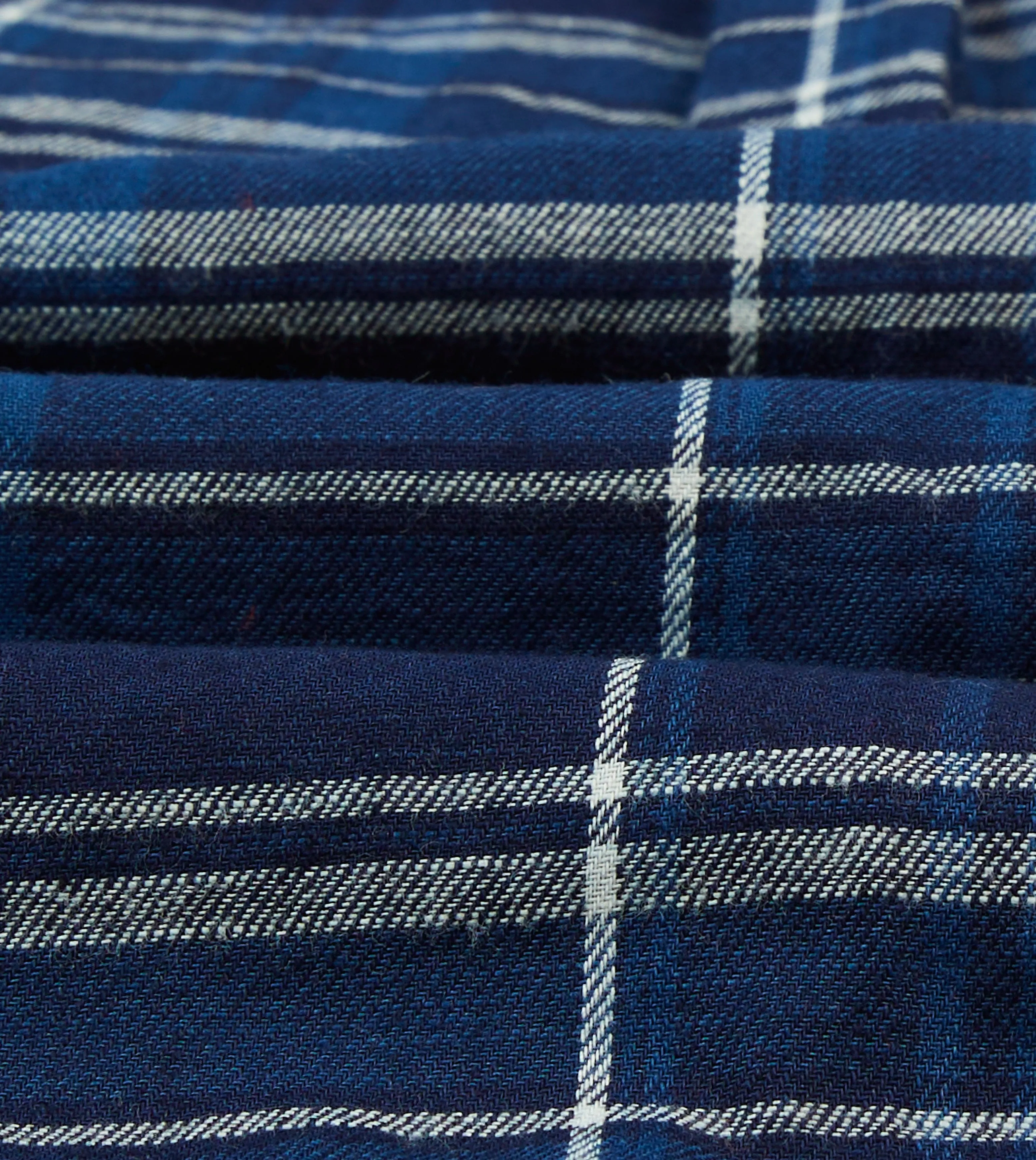 Smart Appearance Anniversary Celebration Blue Check Cotton Long Point Collar Work Shirt