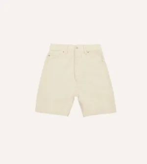 Ecru 12.7oz Selvedge Denim Five-Pocket Shorts Sport Layer