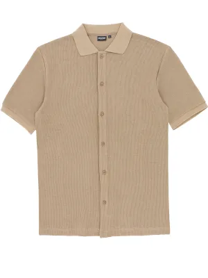 Sheen Beige Knit Shirt City Exploration Anti Static Lining