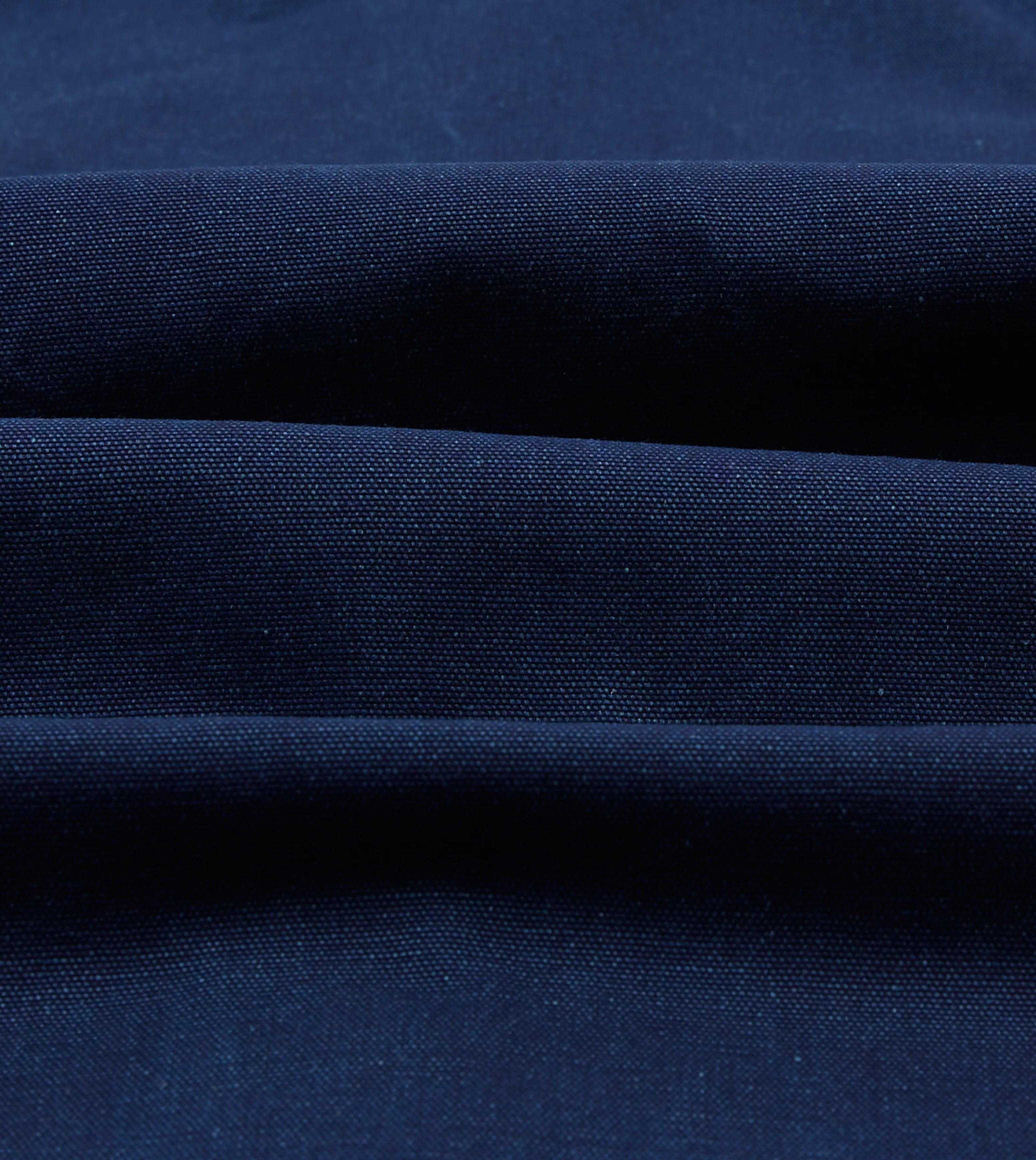 Indigo Canvas Two-Pocket Western Shirt Luxury Feel checkered pattern