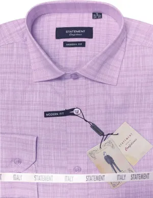 Earthy Hue Quick-Dry MODERN FIT LAVENDER DRESS SHIRT SELF TEXTURED