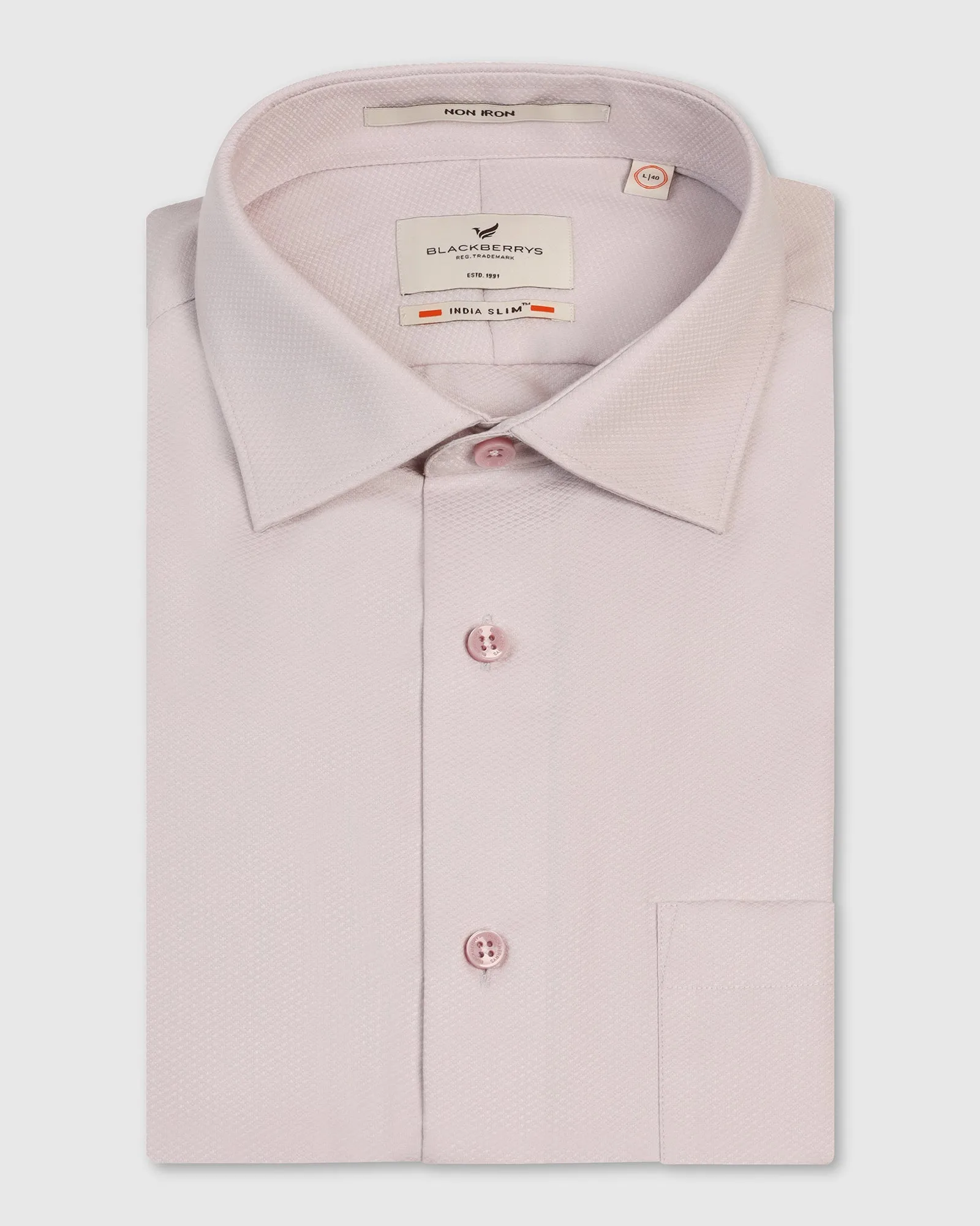 Corporate Event Non Iron Formal Pink Solid Shirt - P31