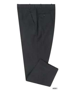 Midnight Grey Cotton Gabardine Twill Everyday Ease Cozy Lining