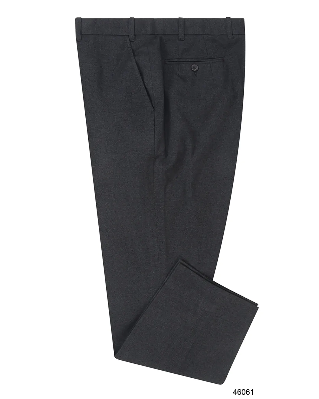 Midnight Grey Cotton Gabardine Twill Everyday Ease Cozy Lining