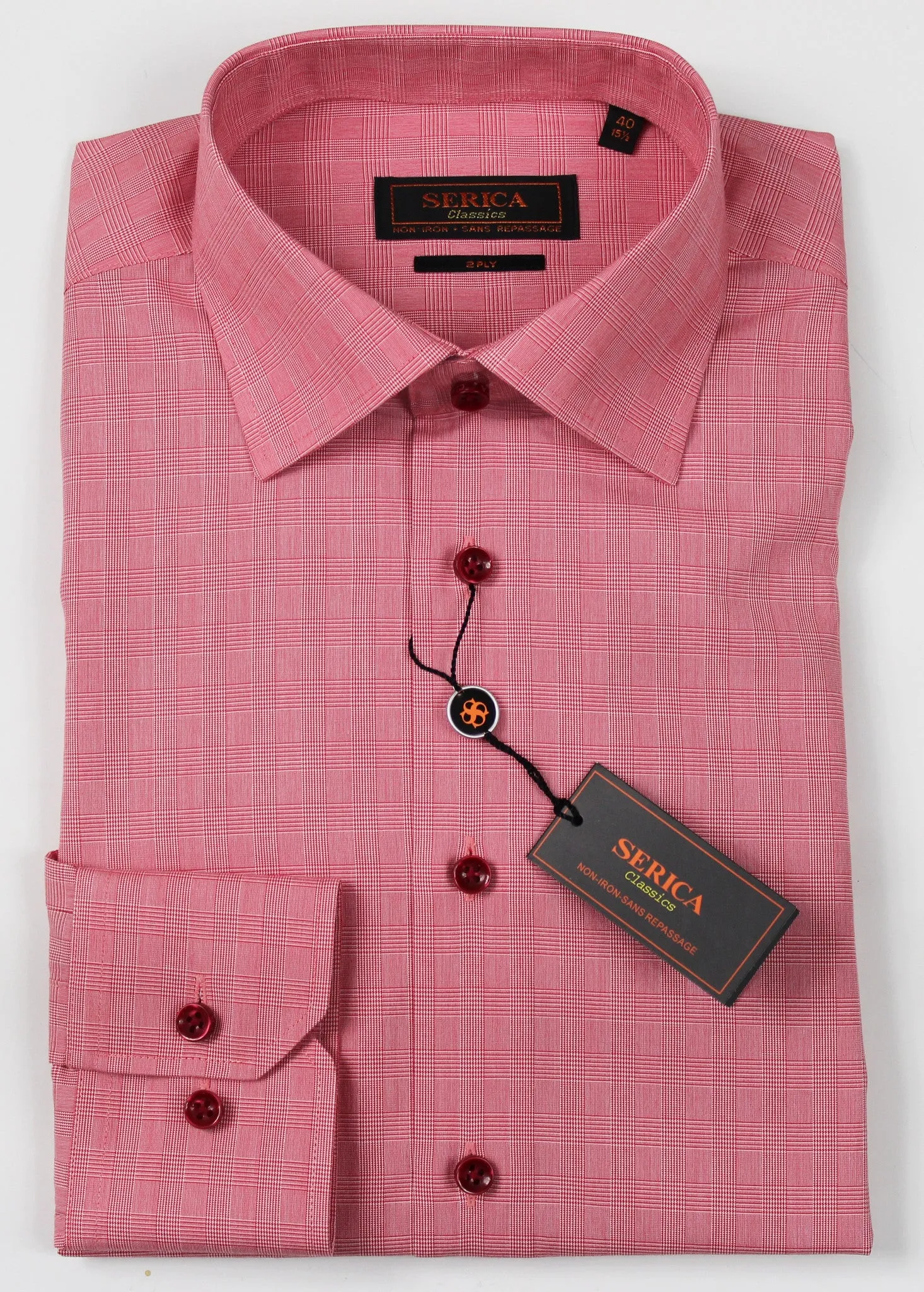 SERICA CLASSICS SALMON GLEN PLAID Go To Choice Low Profile Fastening Stain Proof