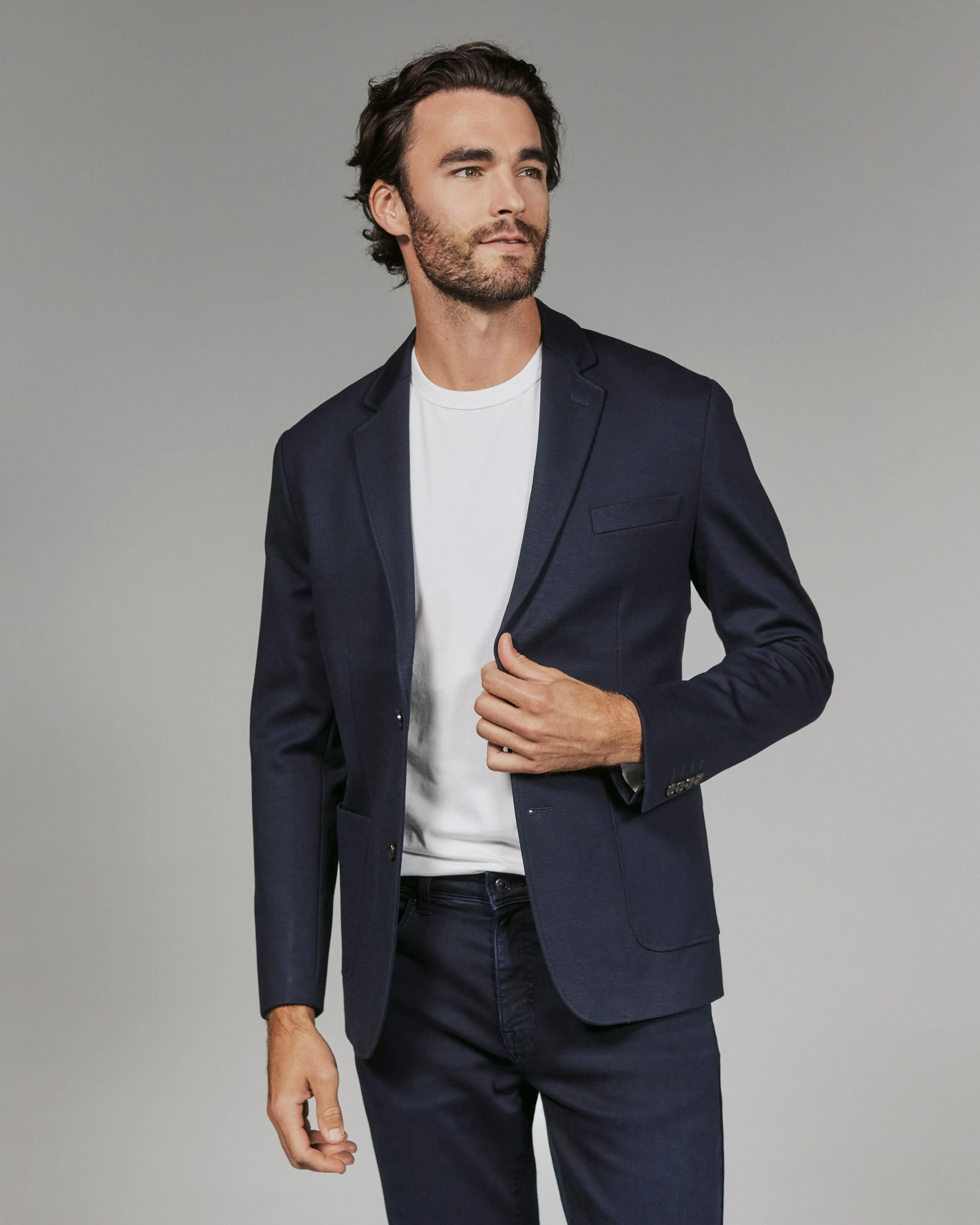 7 Diamonds Venna Stretch Blazer Pocket Details Mold Resistant Coating