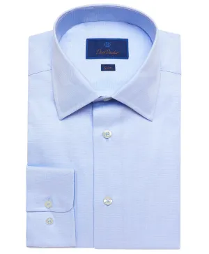 Slim Fit Dress Shirt - Sky HighDensity Weave HighCollared Design