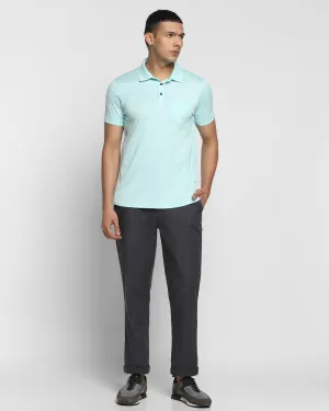 Straight B-90 Casual Charcoal Textured Khakis - Cratis Comfort waistband Fashion Staple