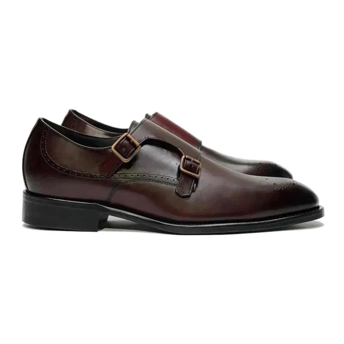 Fashionable Boots Leather Touch Ellsworth Monk Straps