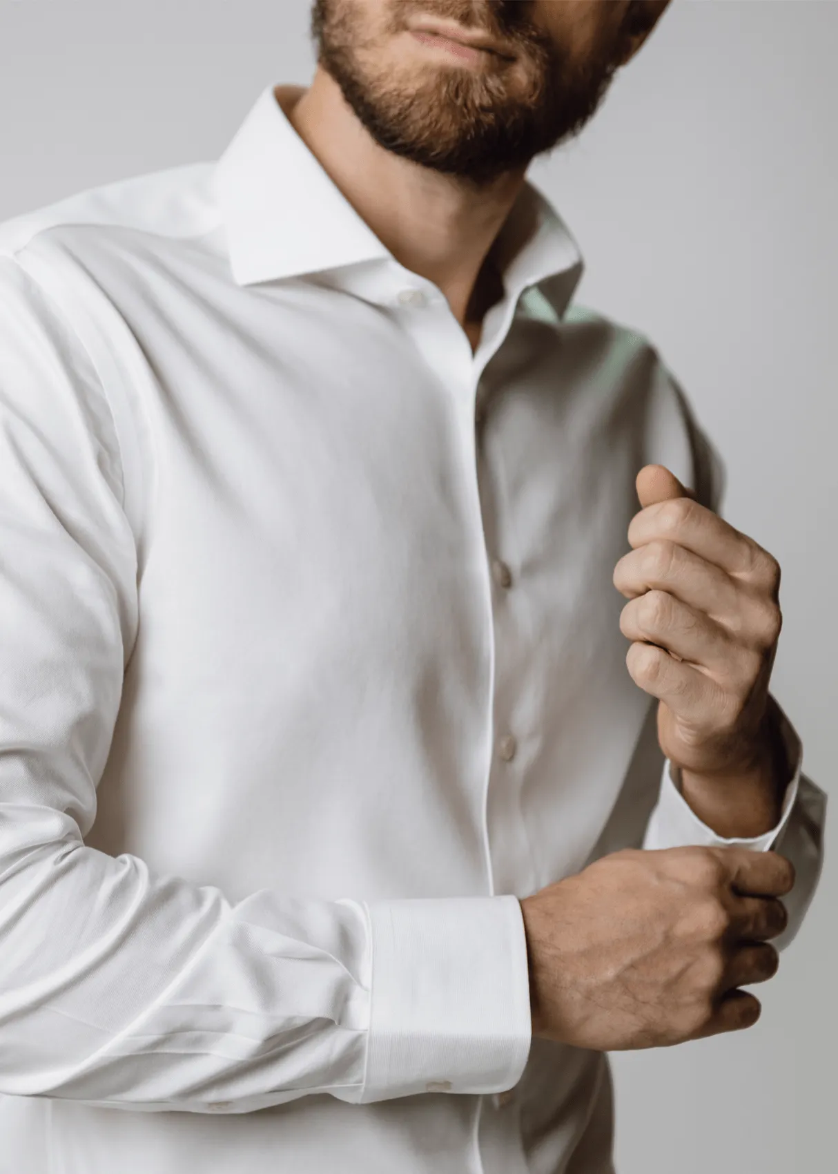 Londoner White Shirt - Modern (Extra Slim) Structured Shoulder Support