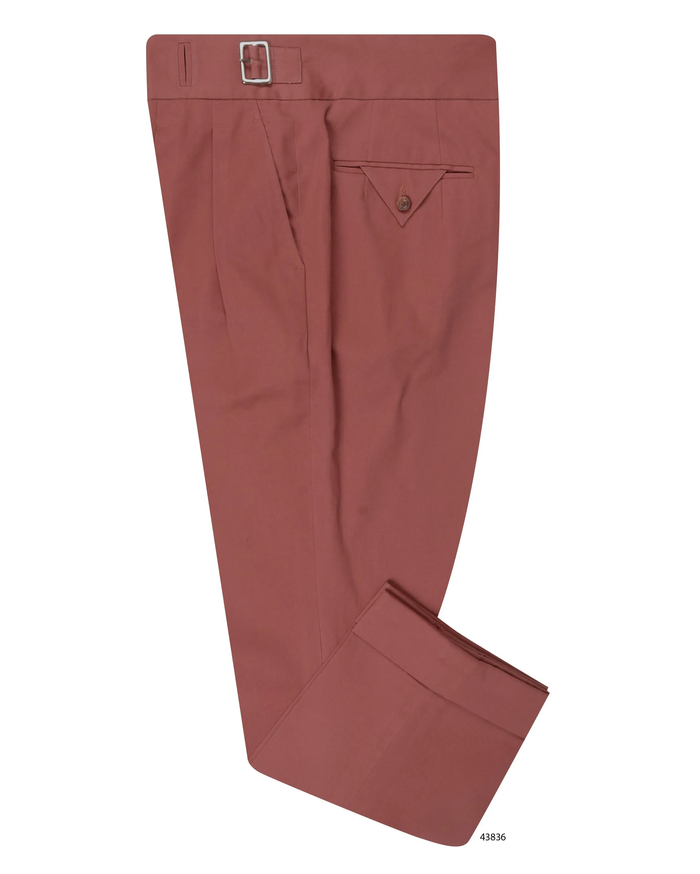 Gurkha Pant in Dugdale Cotton Brick Red Twill Odor Resistant