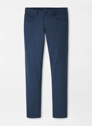 Quick Fit Peter Millar Bingham Performance Five-Pocket Pant in Deep Blue Pearl