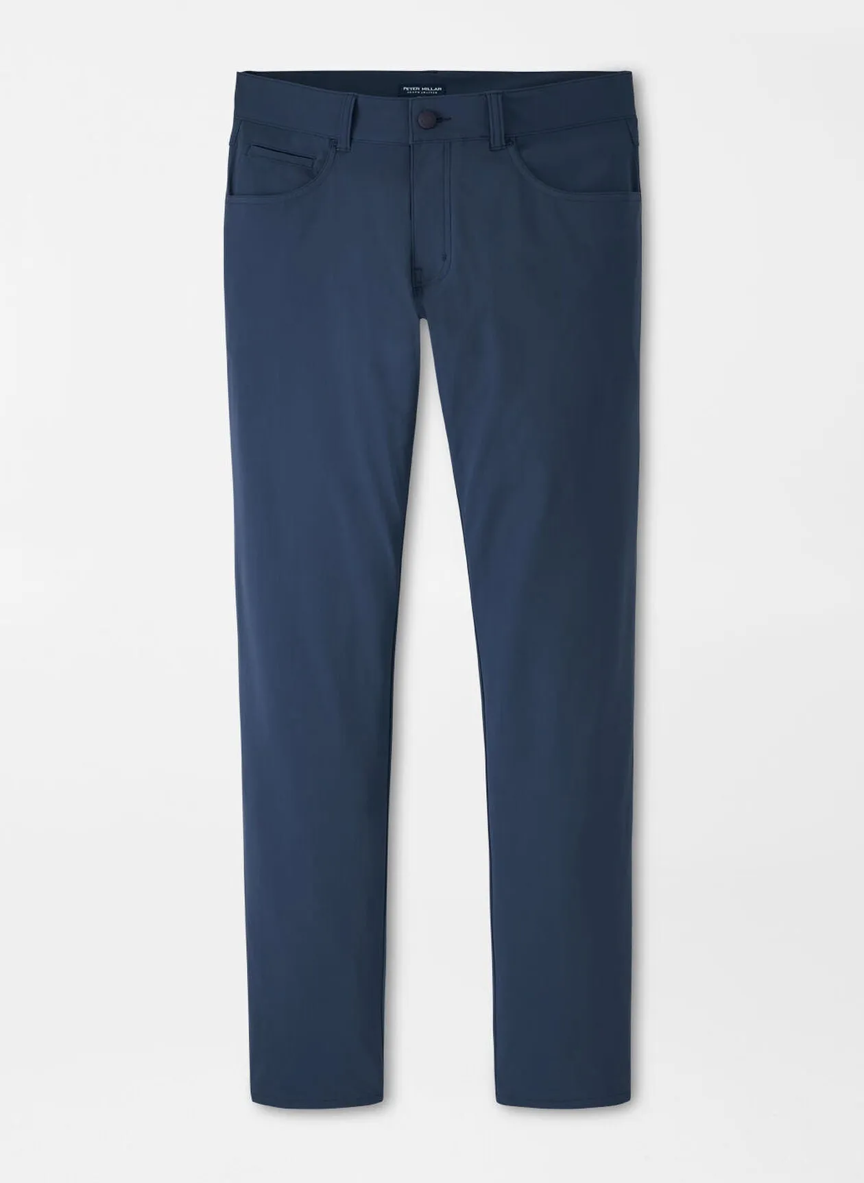 Quick Fit Peter Millar Bingham Performance Five-Pocket Pant in Deep Blue Pearl