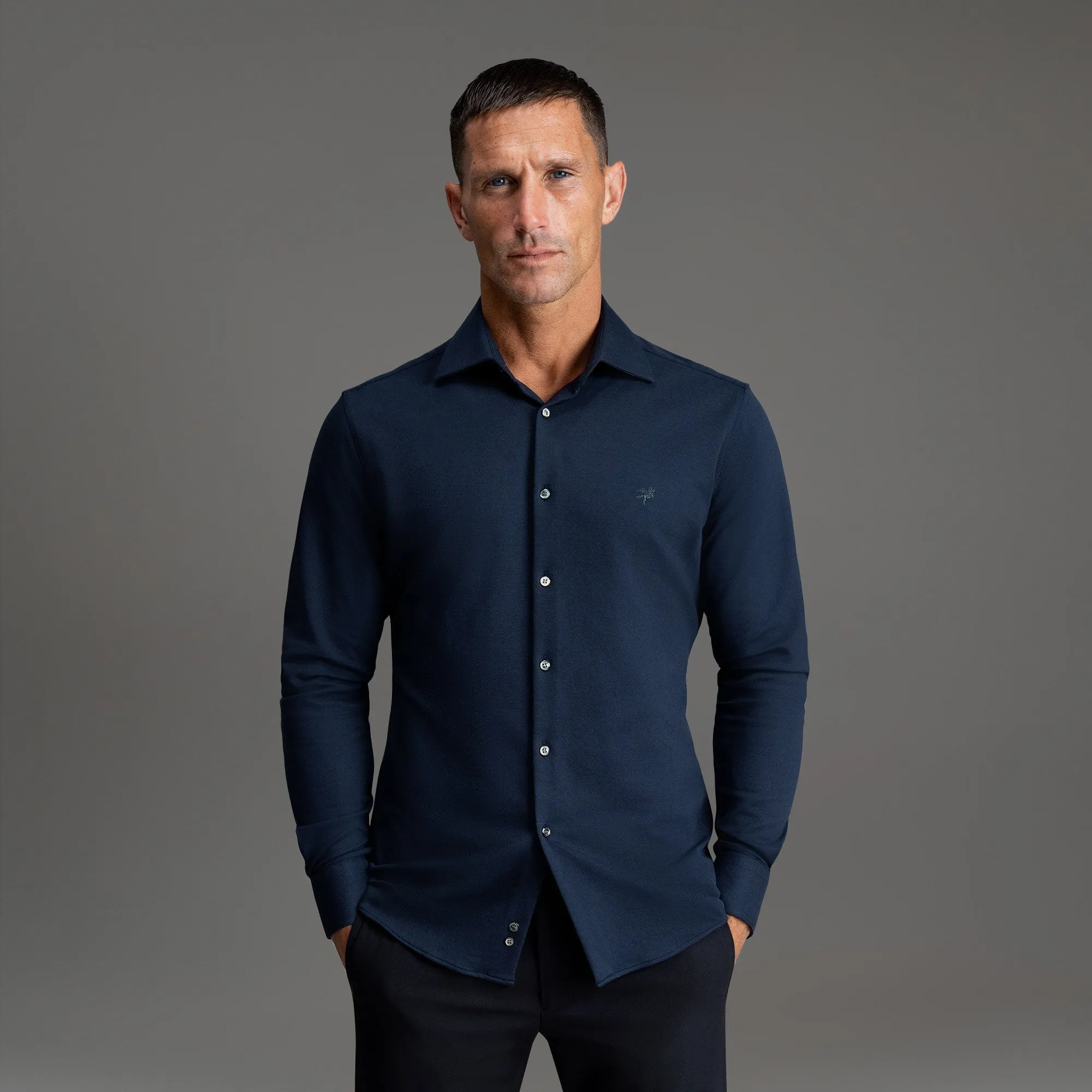 Professional Look Stretch Oxford Spread Shirt