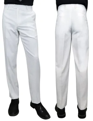 WHITE SLIM FIT DRESS PANTS Rugged Fit