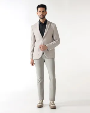 Heavy Duty Buckle Nylon Shell Construction Off White TechPro Textured Blazer - Bowmore