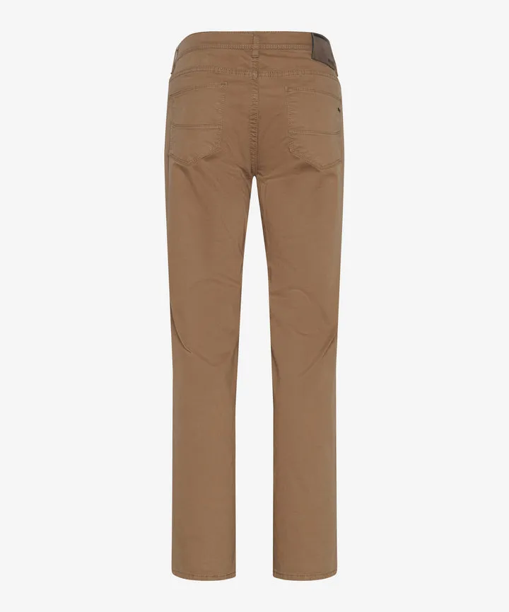 Minimalist Waist Brax Cadiz Marathon Five Pocket Pant in Beige