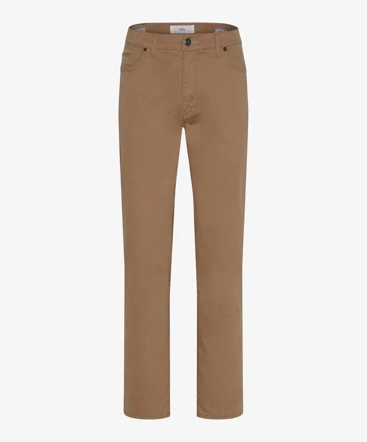 Active Stretch Brax Cadiz Marathon Five Pocket Pant in Beige