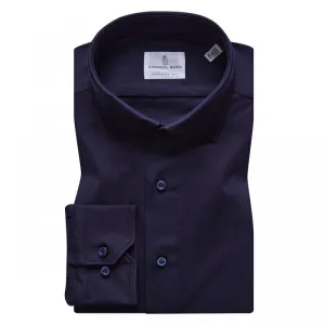 Wonder Fit AdjustableWaistband Stretch Knit Shirt - Navy