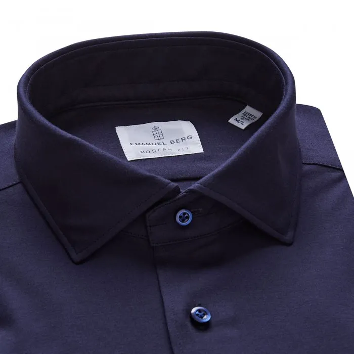 Weatherproof Outerwear Stretch Knit Shirt - Navy