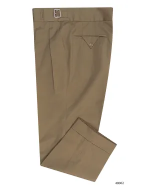 Gurkha Pant in British Khaki Twill Chino 9 Oz Urban Ready Stain Release Finish