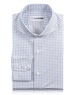 ComfortWaistband Monti Blue Graph Twill Checks Shirt