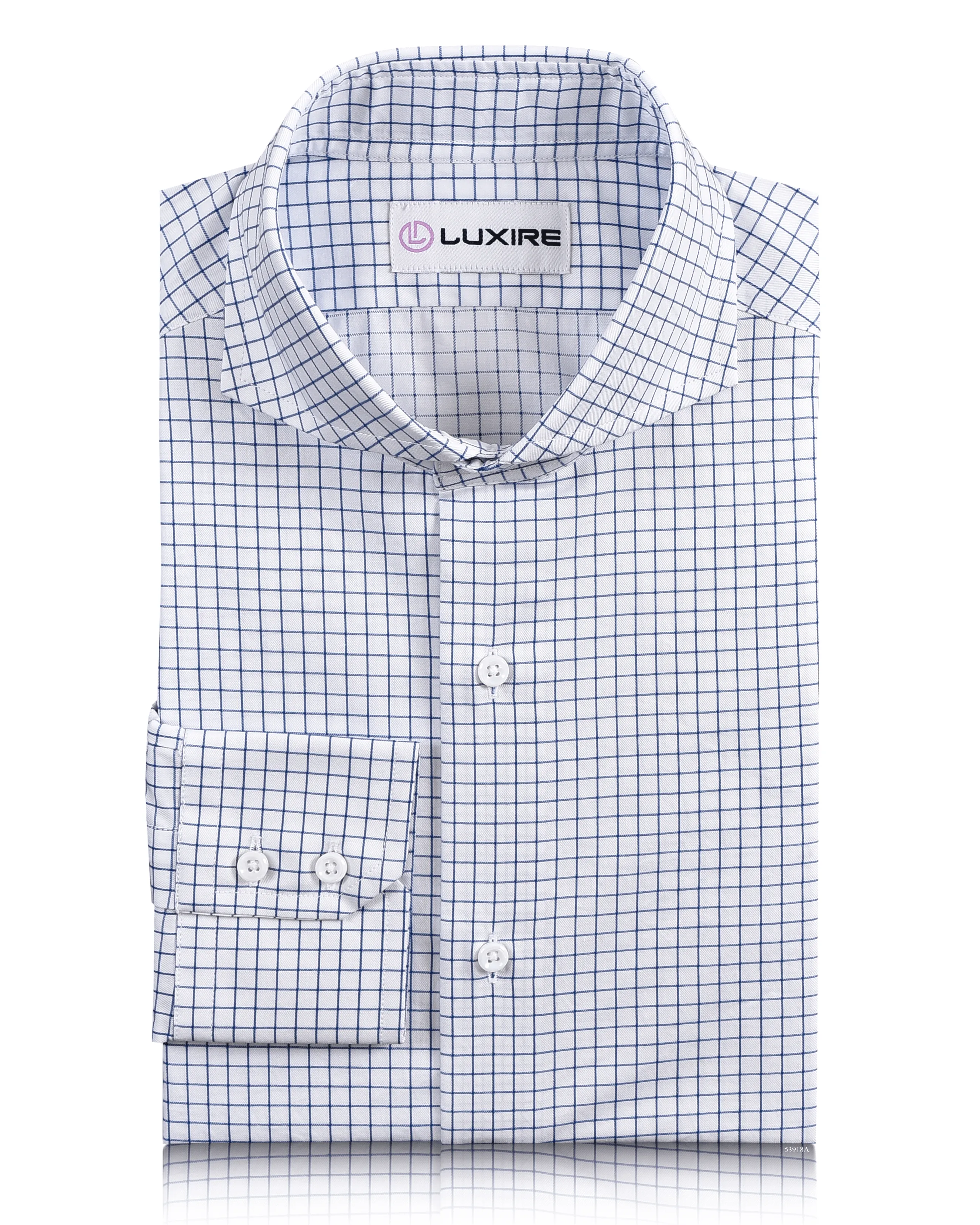 ComfortWaistband Monti Blue Graph Twill Checks Shirt
