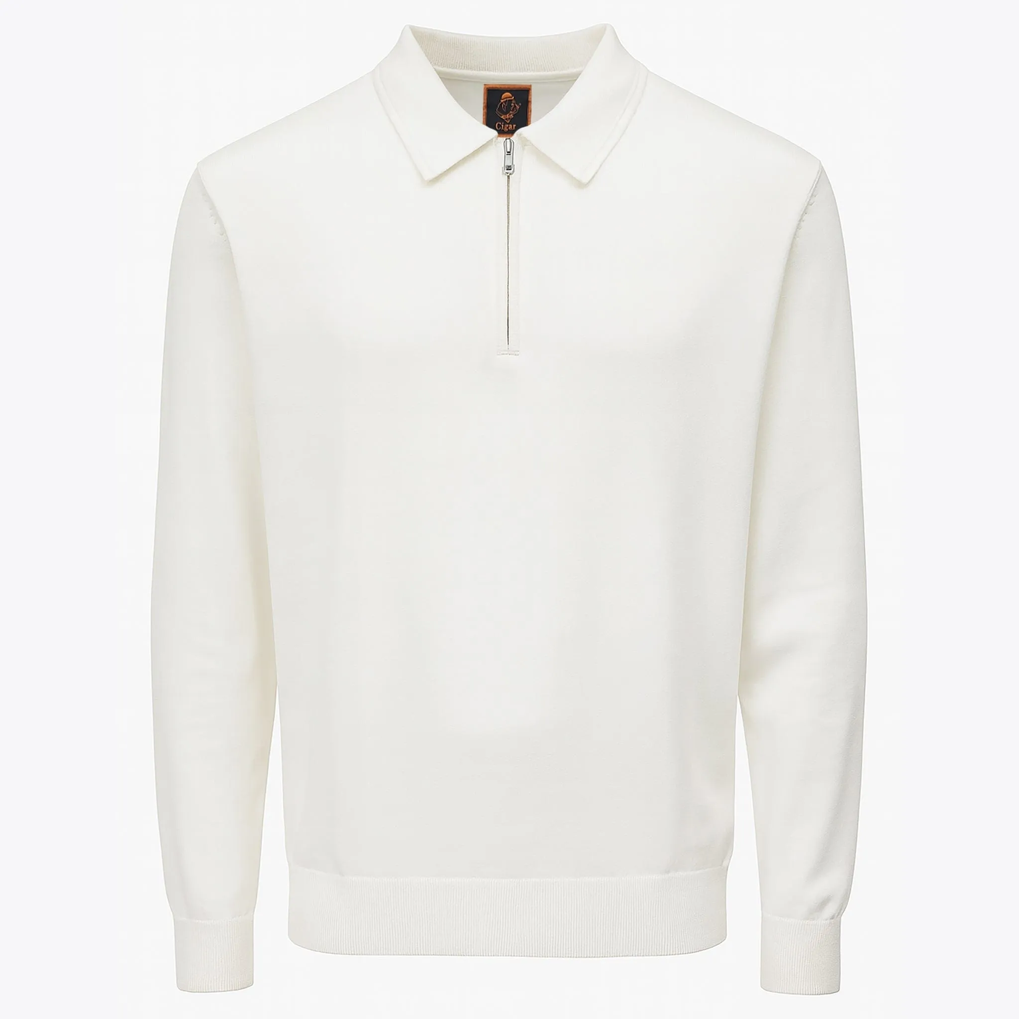 CGR SOLID POLO SWEATER Chic Design AntiPillingFabric