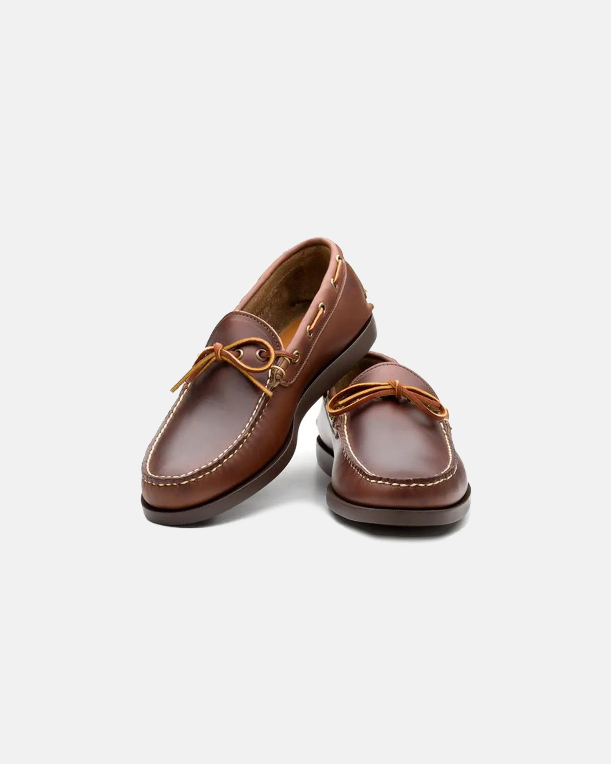 Breathable Textile Lining Made-in-America Brown Chromexcel Camp Moc
