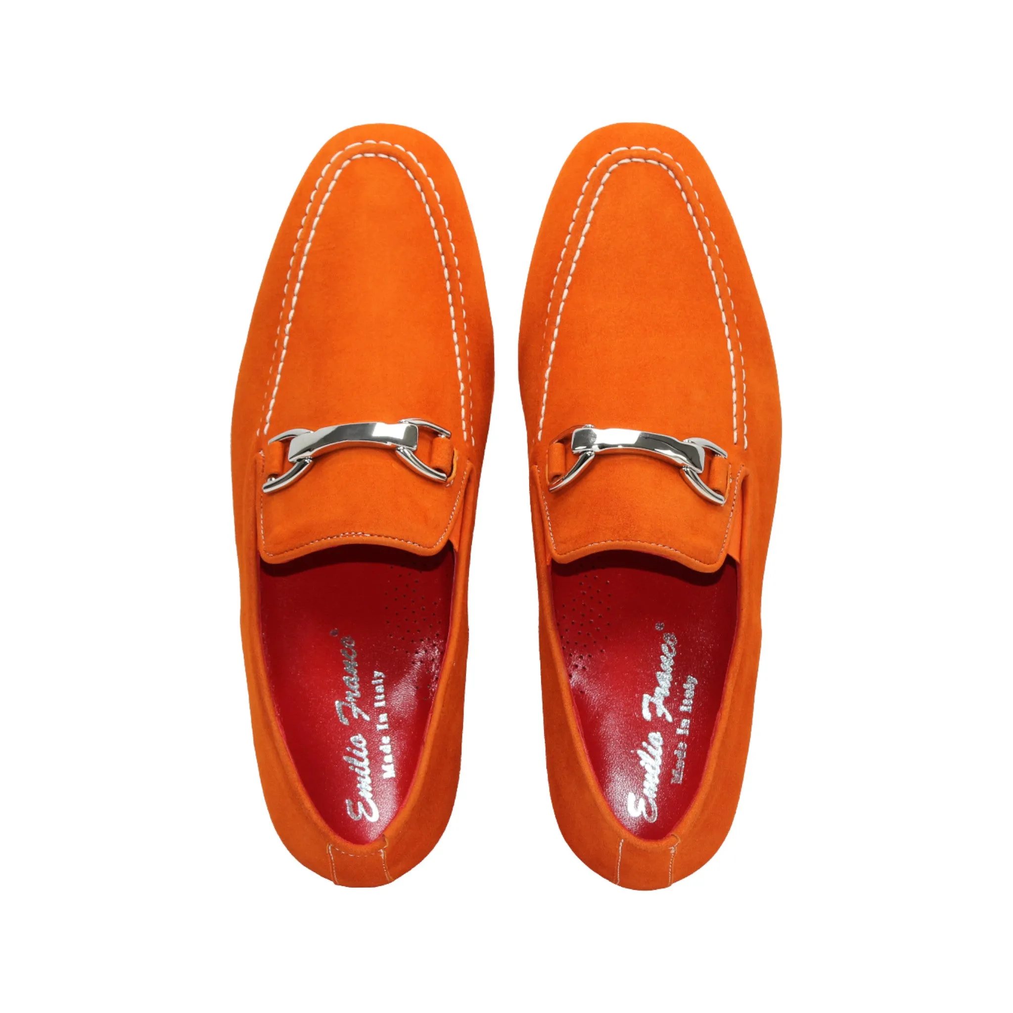 Peace Step Toe box Emilio Franco "Nino II" Orange Loafer