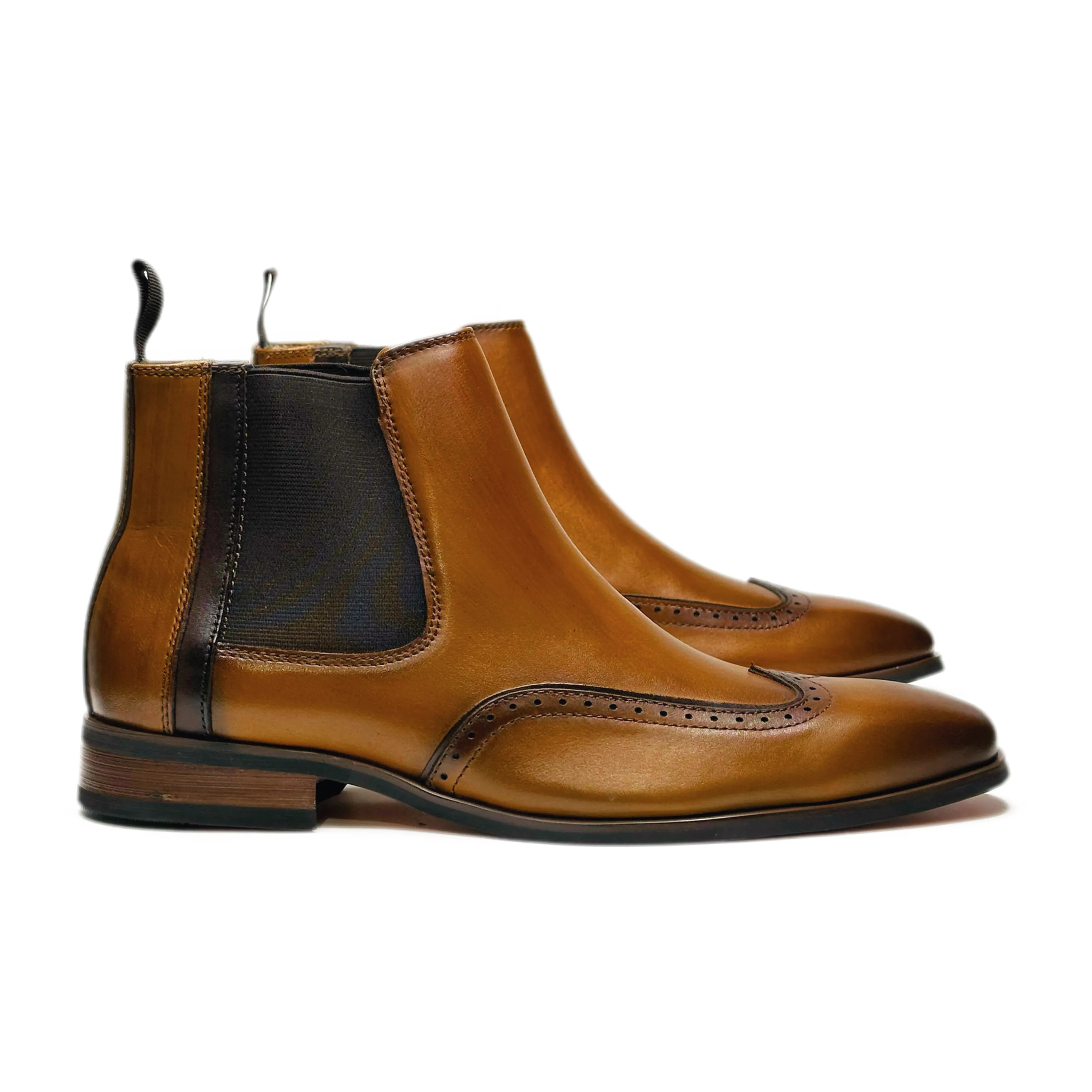 Arcadia Wingtip Chelsea Boots Casual