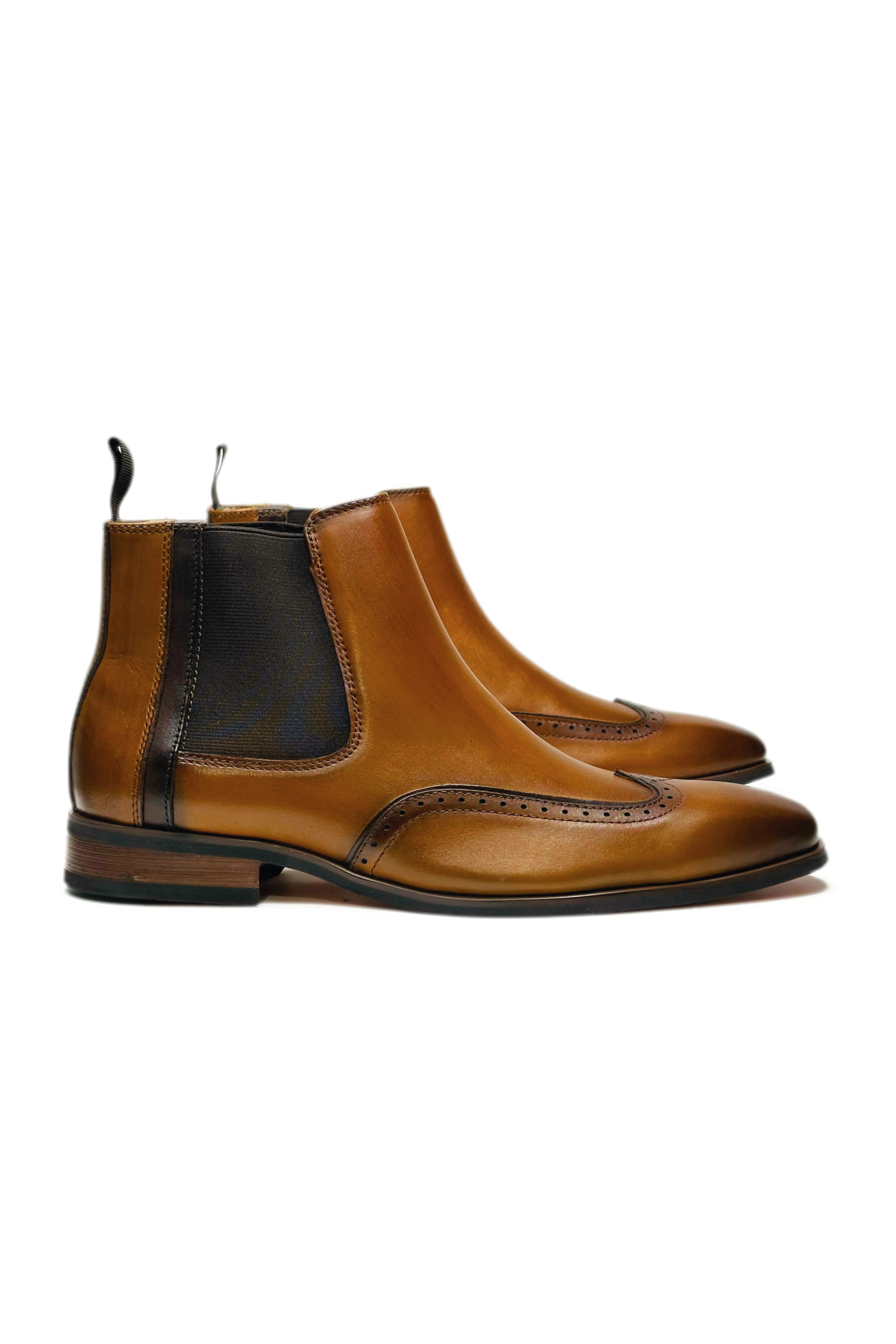 Tourist Arcadia Wingtip Chelsea Boots